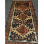 Persian Qushaui tribal rug, 295 x 150 cms