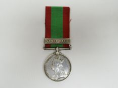 Afghanistan Medal 1878-80 with Ahmed Khel clasp to 2155 Pte. H. Green, 2/60th Foot