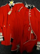 Three Scots Guardsman's tunics