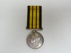 Ashantee Medal to J. Agate, Dom: 1Cl H.M.S. Victor Eml 73-74