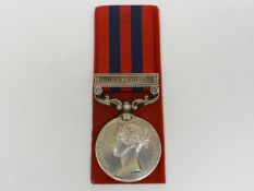 India General Service Medal with Burma 1889-92 clasp to 960 Pte. P. Spiels, 2nd Bn. Oxf. L. Infy.