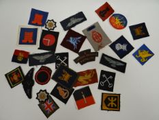 A quantity of mainly British cloth patch insignia