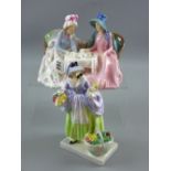 A Royal Doulton figurine 'Afternoon Tea' HN1747, 14 x 18 cms (slight chip to glaze right side of