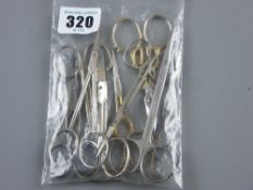 A parcel of sundry steel and other scissors