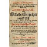 William Derhams...Astrotheologie, Oder Hiðmlisches Vergnügen in Gott. Hamburg, 1728. Pergament.