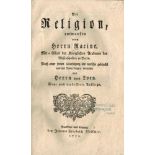 Die Religion. Racine, Louis. Frankfurt und Leipzig 1752. Nicht kollationiert. Start Price €30