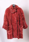 Pelzjacke. Geschorener, weinroter Nerz. G. 40/42. Start Price €100