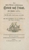 Des Herrn Marquis von Courtanvaux Seereise nach Holland, im Jahre 1767. Leipzig 1786. Karton.