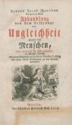 Jean-Jacques Rousseau. Abhandlung von dem Ursprunge der Ungleichheit unter den Menschen, und