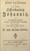 Christliche freye Untersuchung über die so genannte Offenbarung Johannis, aus der nachgelassenen