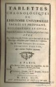 Tablettes chronologiques de l'histoire universelle... depuis la création du monde...1. Teil. Paris