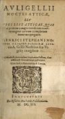 Auli Gellii noctes atticae, seu vigiliae atticae .. Frankfurt, 1603. Pergament. Nicht kollationiert.