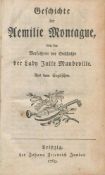 Geschichte der Aemilie Montague, von der Verfasserin der Geschichte der Lady Julie Mondeville.