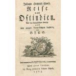 Reise nach Ostindien. Grose, Johann Heinrich. Fürth ohnweit Nürnberg 1775.Anhang: Kleiner Beytrag
