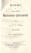 Geschichte der deutschen National-Literatur. A. F. C. Vilmer. Marburg, 1852. Karton. Nicht