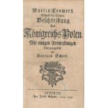 Martin Cromers, Bischoffs von Ermland, Beschreibung des Königreichs Polen. Leipzig 1741. Anhang: