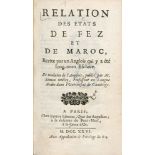 Relation Des Etats De Fez Et De Maroc... M. Simon Ockley. Paris 1726. Leder. Nicht kollationiert.