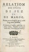 Relation Des Etats De Fez Et De Maroc... M. Simon Ockley. Paris 1726. Leder. Nicht kollationiert.