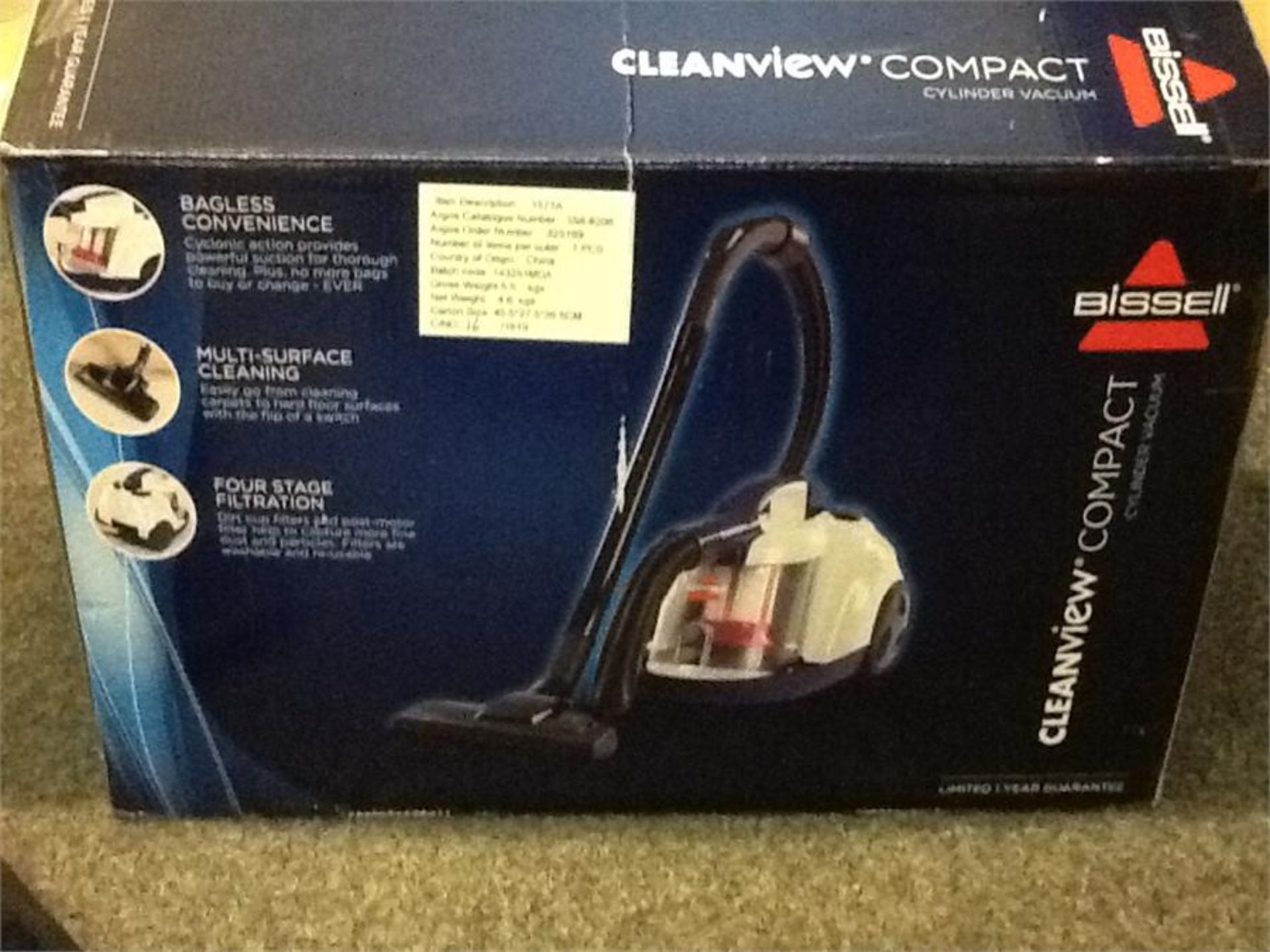 Bissell clearview compact vacume cleaner. Working boxed - Image 2 of 2