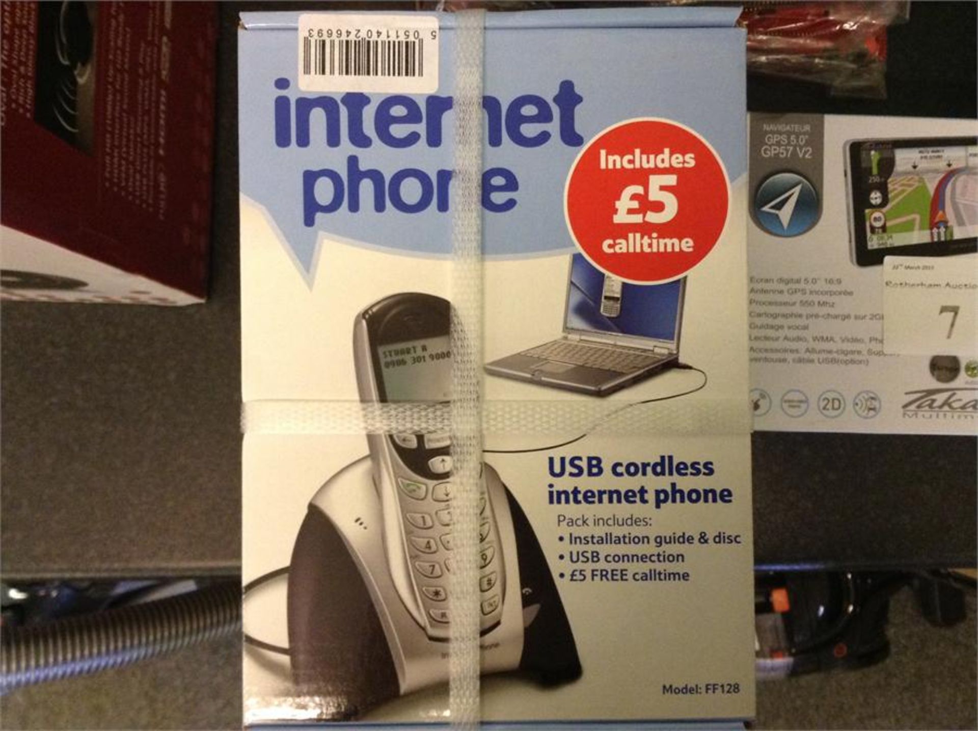 Tesco Cordless Internet phone with free £5 airtime. (New Sealed)