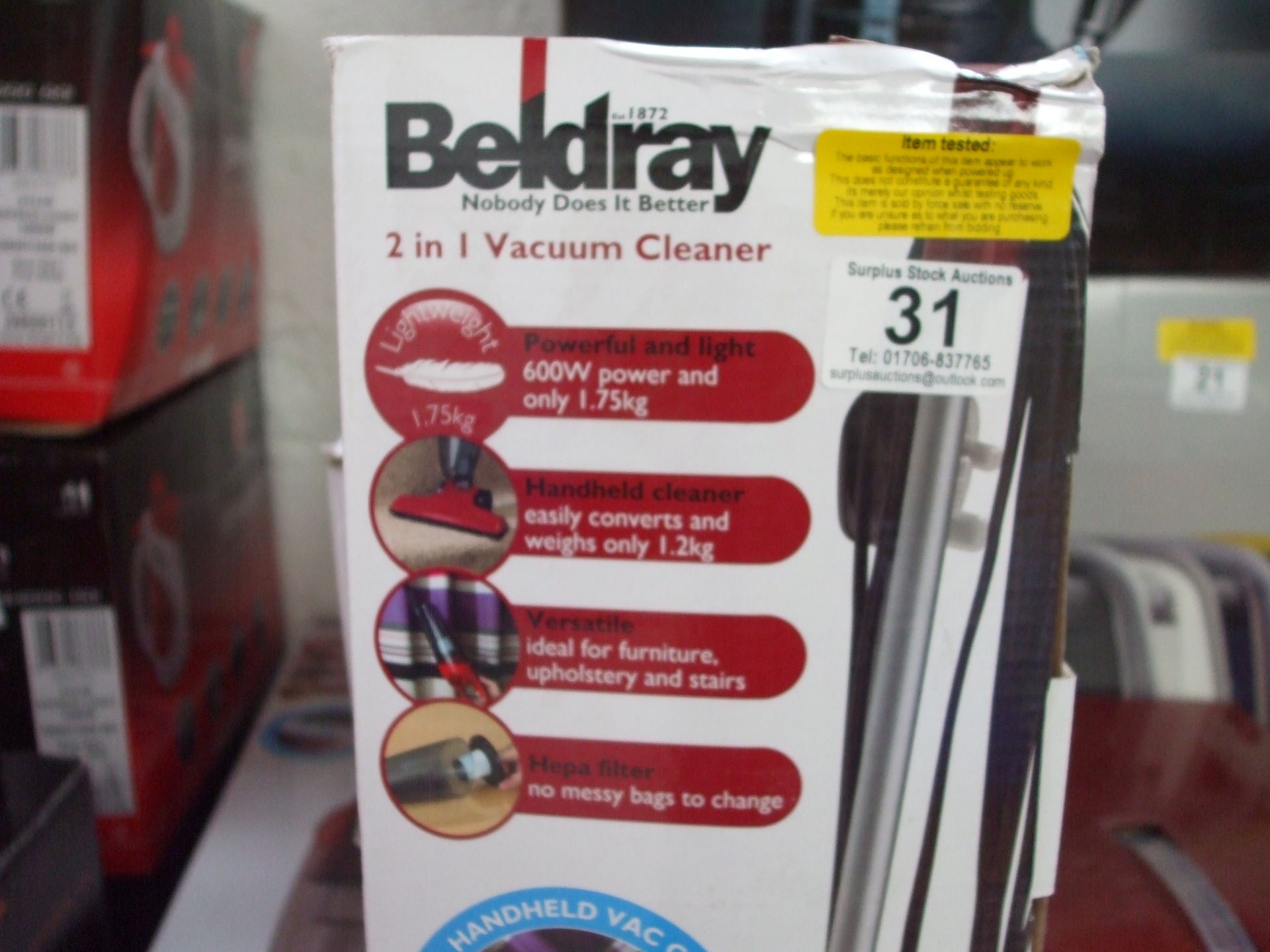 Beldray 2 in 1 Vac(boxed & Tested)