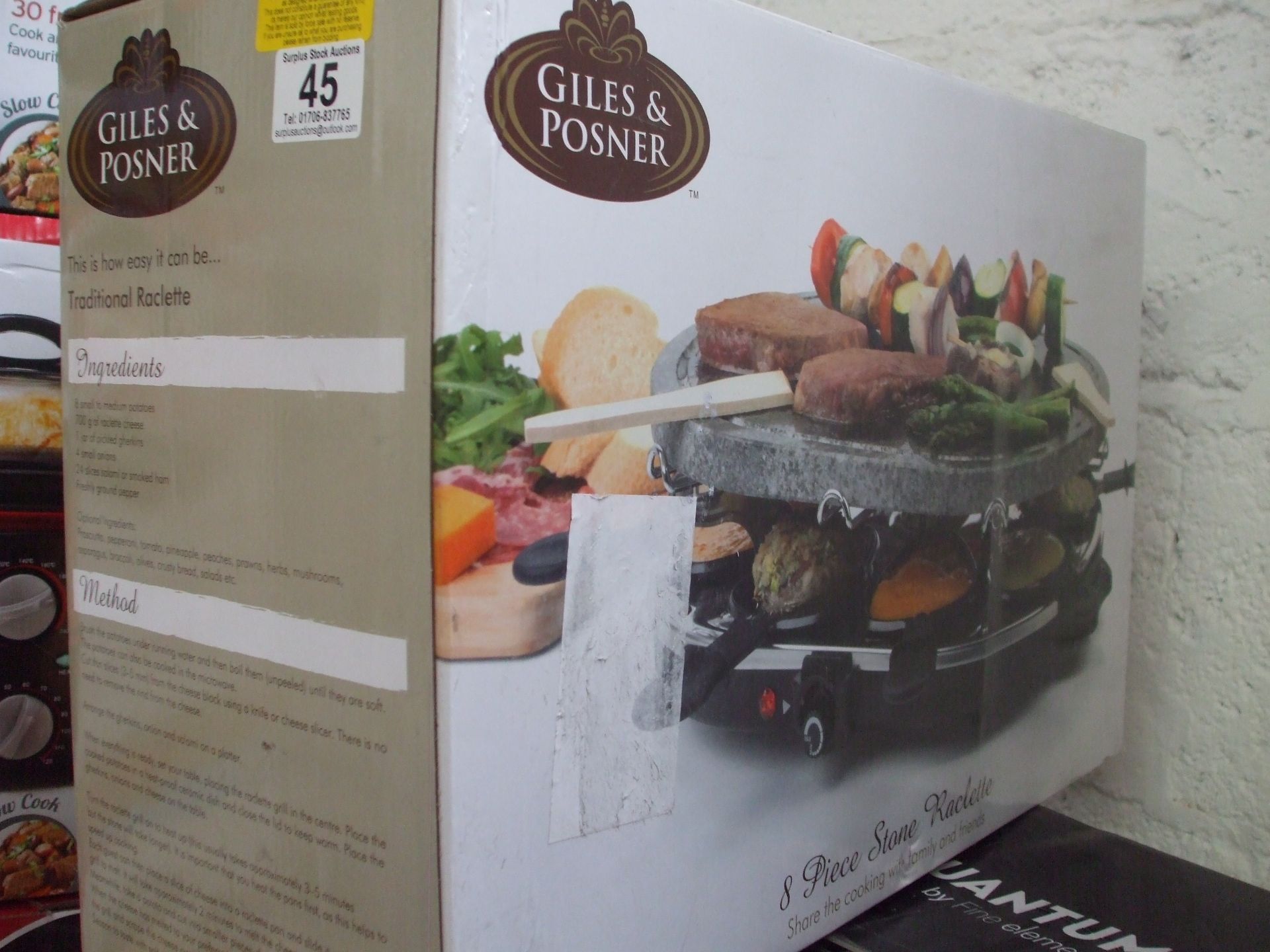 Giles and Posner Stone Grill & Raclette(boxed & Tested)