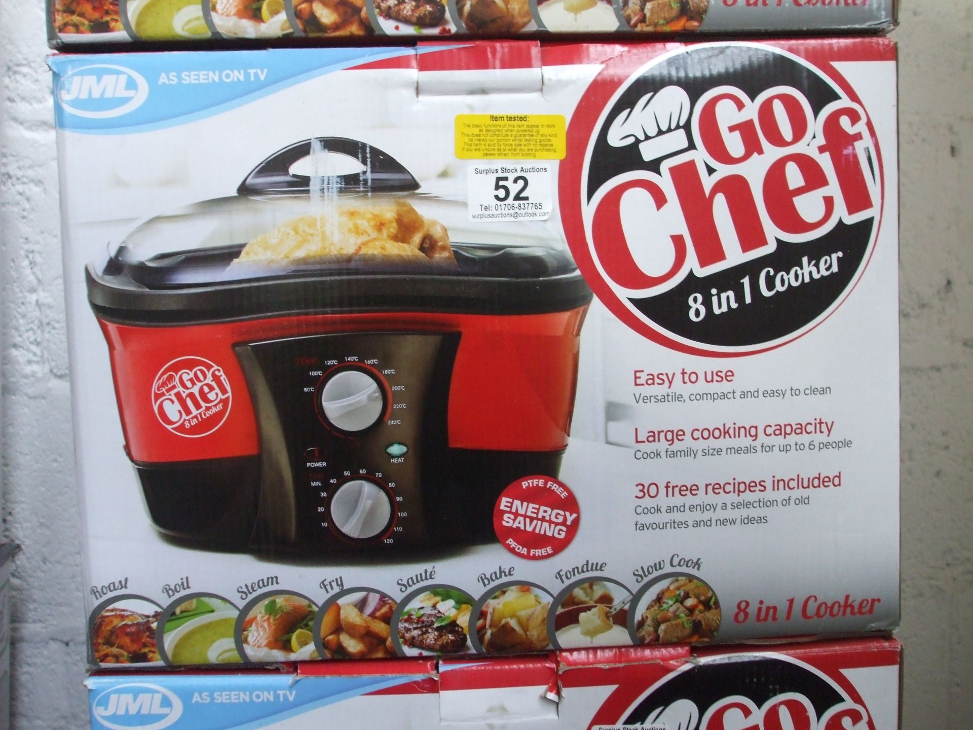 JML Go Chef 8 in 1 Cooker(boxed & Tested)