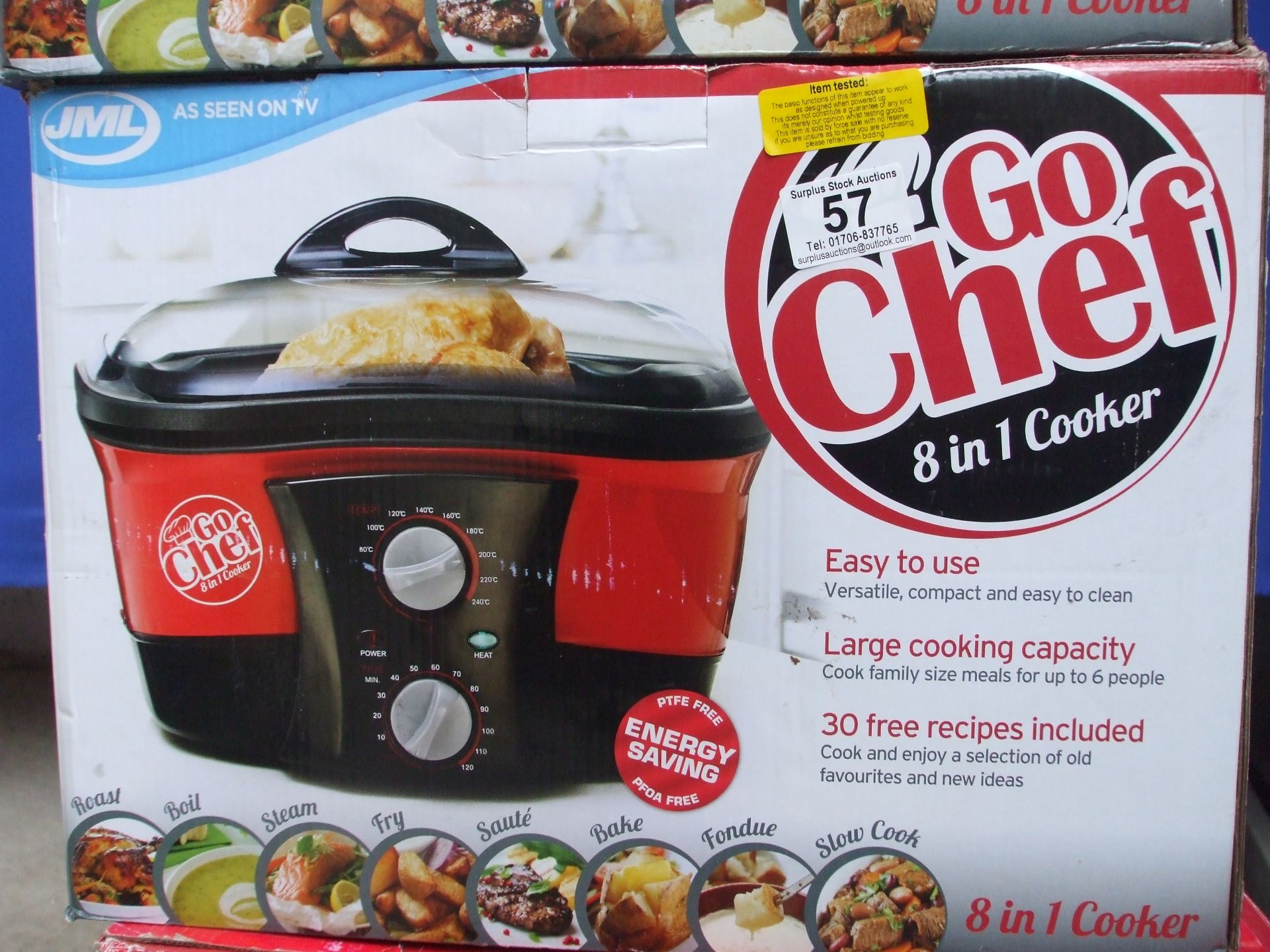 JML Go Chef 8 in 1 Cooker(boxed & Tested)