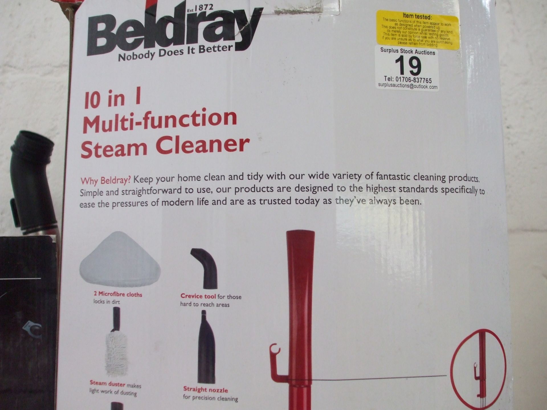 Beldray 10 in 1 Multiple Steam Cleaner (boxed & Tested)