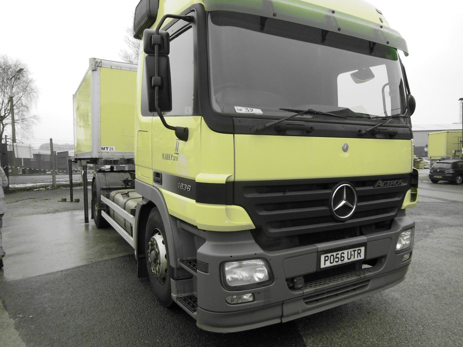 Mercedes Actros 1836L 4x2 Semi Auto 16ft Drawbar Demountable Rigid, registration no. PO56 UTR - Image 2 of 5