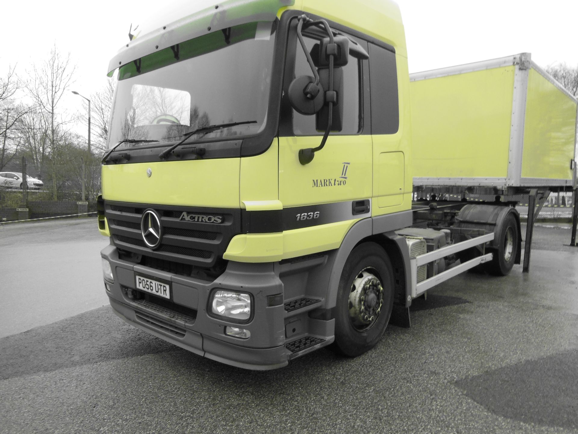 Mercedes Actros 1836L 4x2 Semi Auto 16ft Drawbar Demountable Rigid, registration no. PO56 UTR - Image 3 of 5