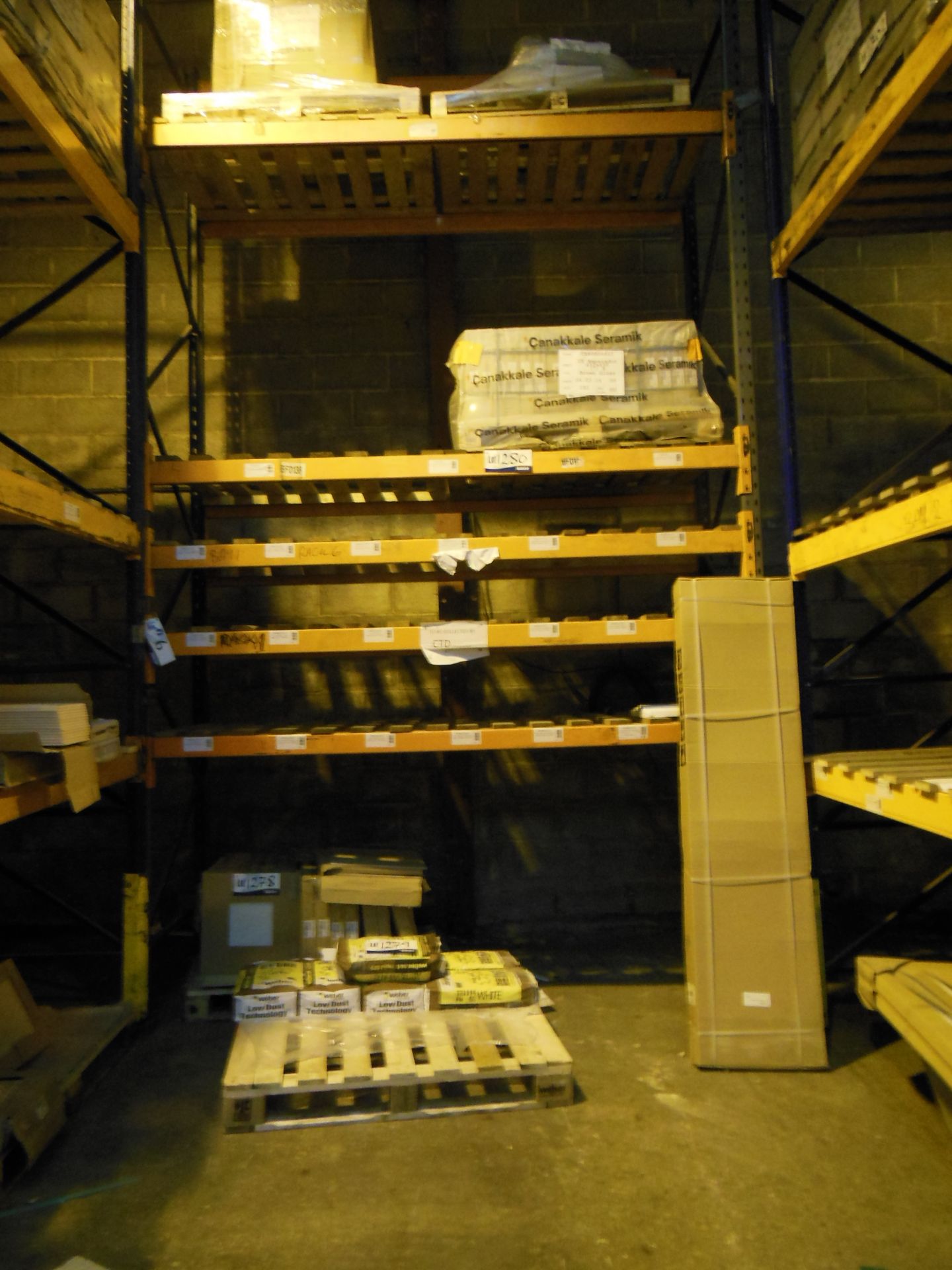 Five Bays of Three Tier Boltless Pallet Rack, and two single bay multi-tier pallet racks - Image 2 of 3