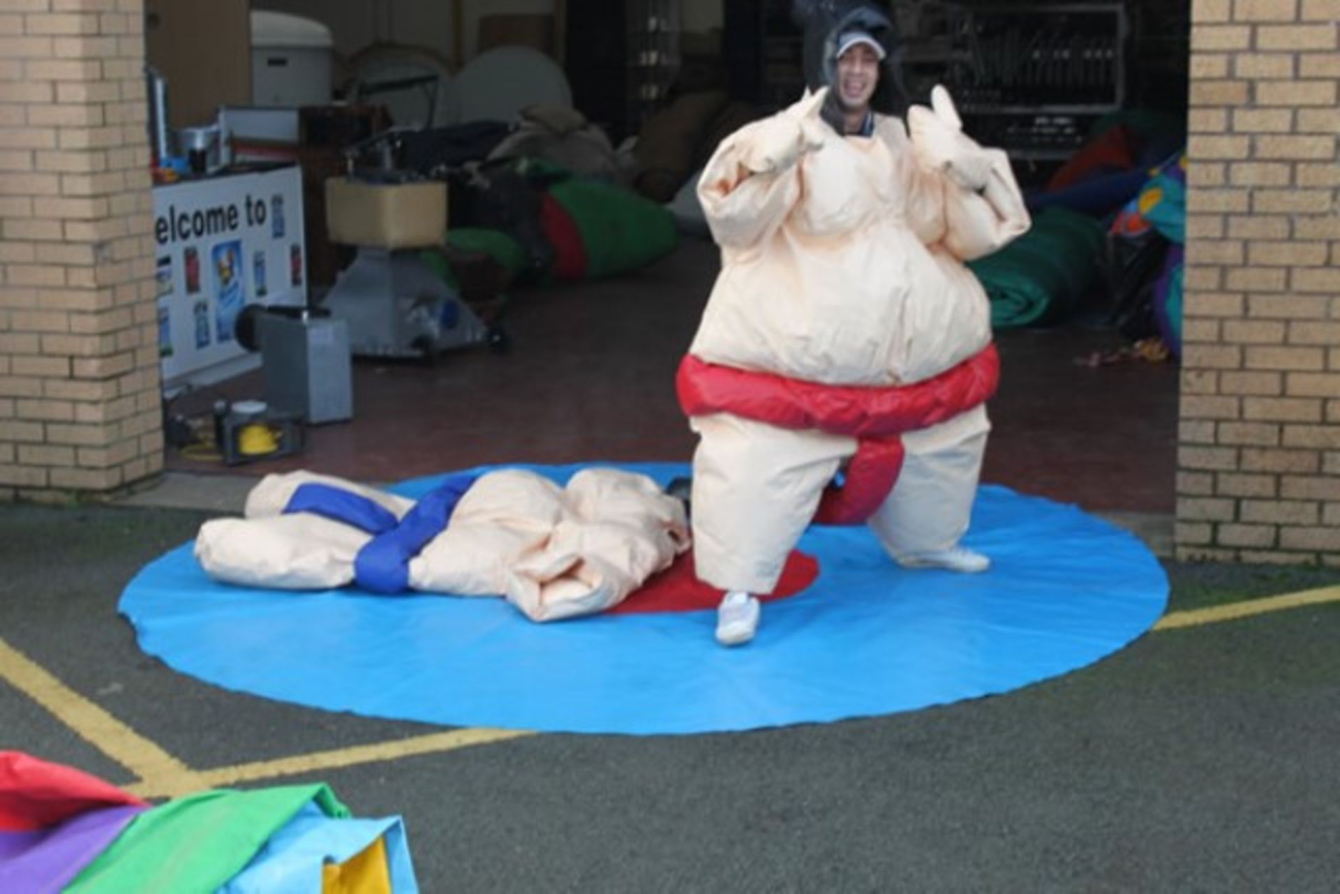 Two Adult and Two Childrens Padded Sumo Suits - Image 4 of 5