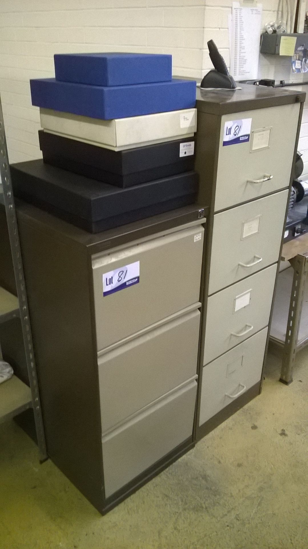 4 Drawer and 3 Drawer Metal Filing Cabinets