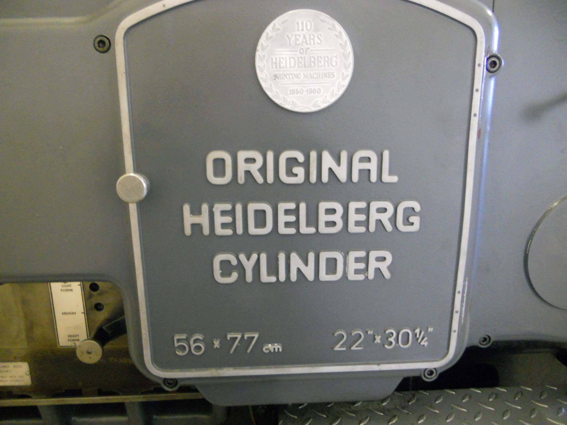 Heidelberg SBG 56cm x 77cm Cutting and Creasing Cylinder Press, 3 Phase, (Professionally Rebuilt - Image 5 of 5