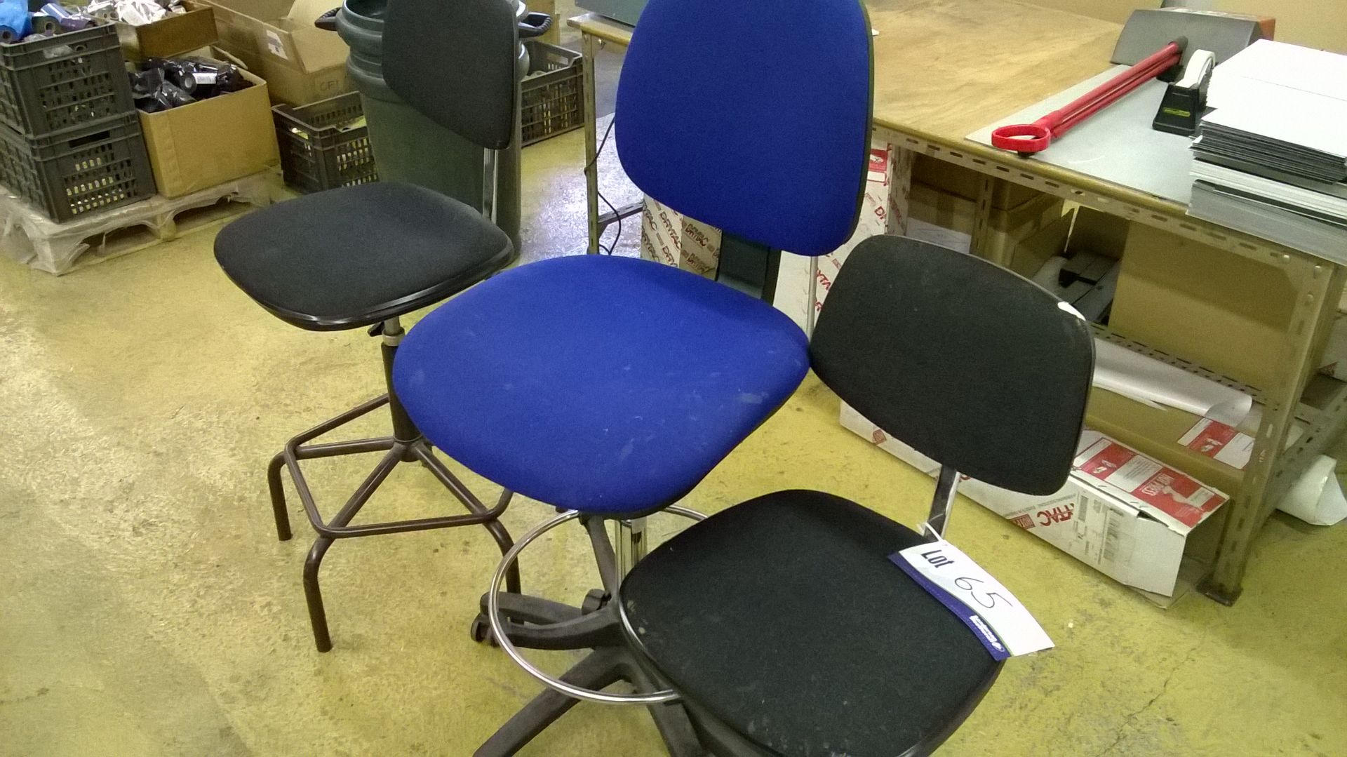 3 Various Work Chairs