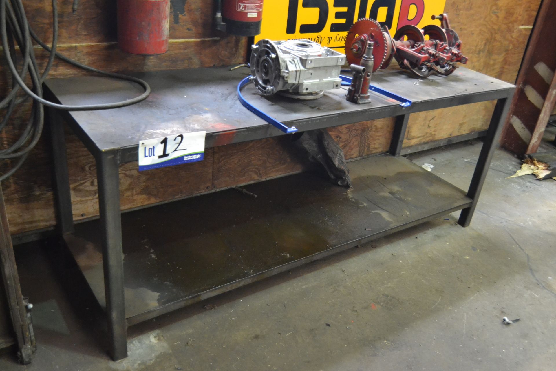 Welded Steel Bench, 2m long