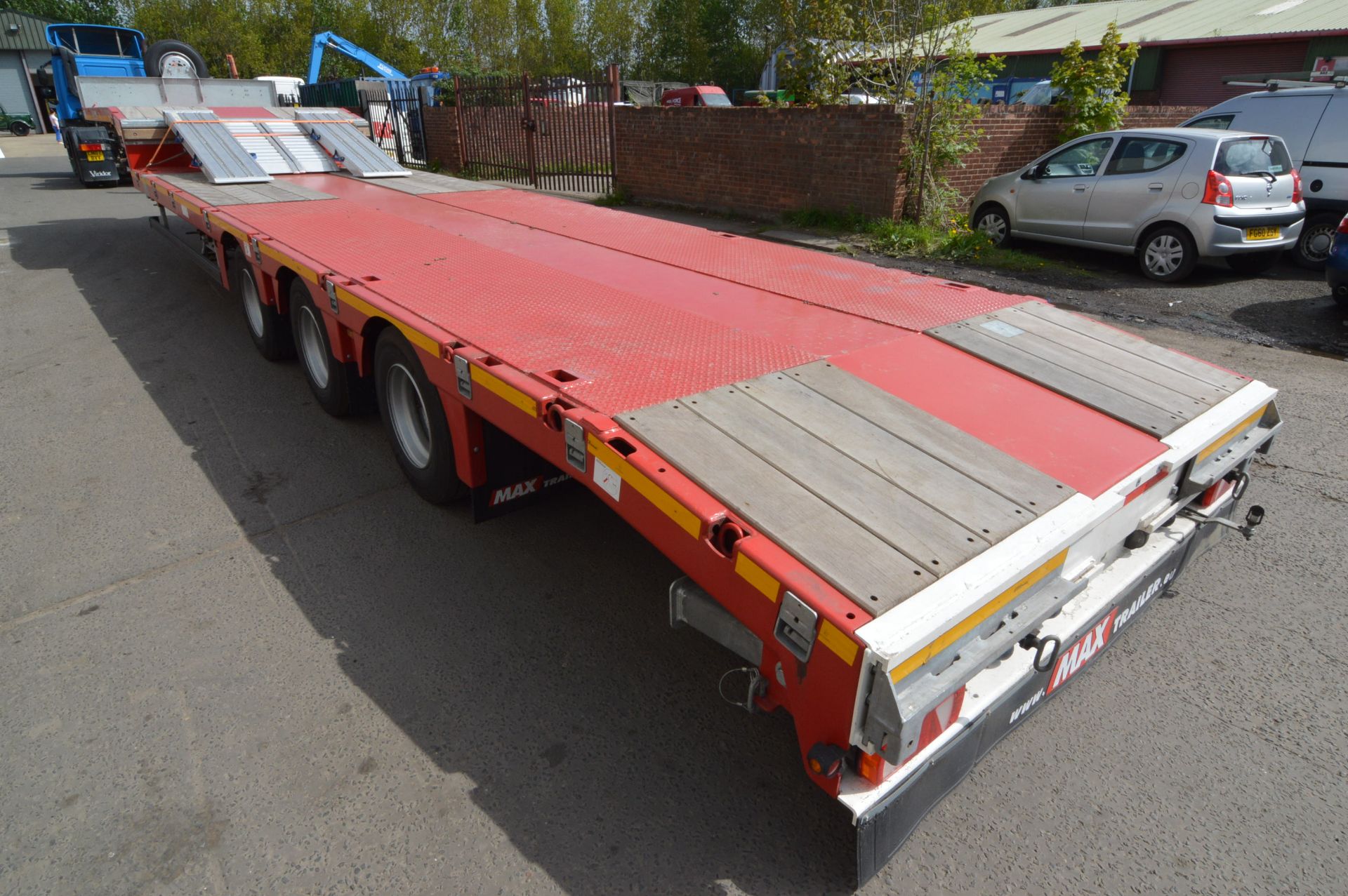 Faymonville Wabco MAX Trailer MAX100 TRI-AXLE 6M EXTENDABLE LOW LOADER SEMI TRAILER, chassis no. - Image 5 of 14