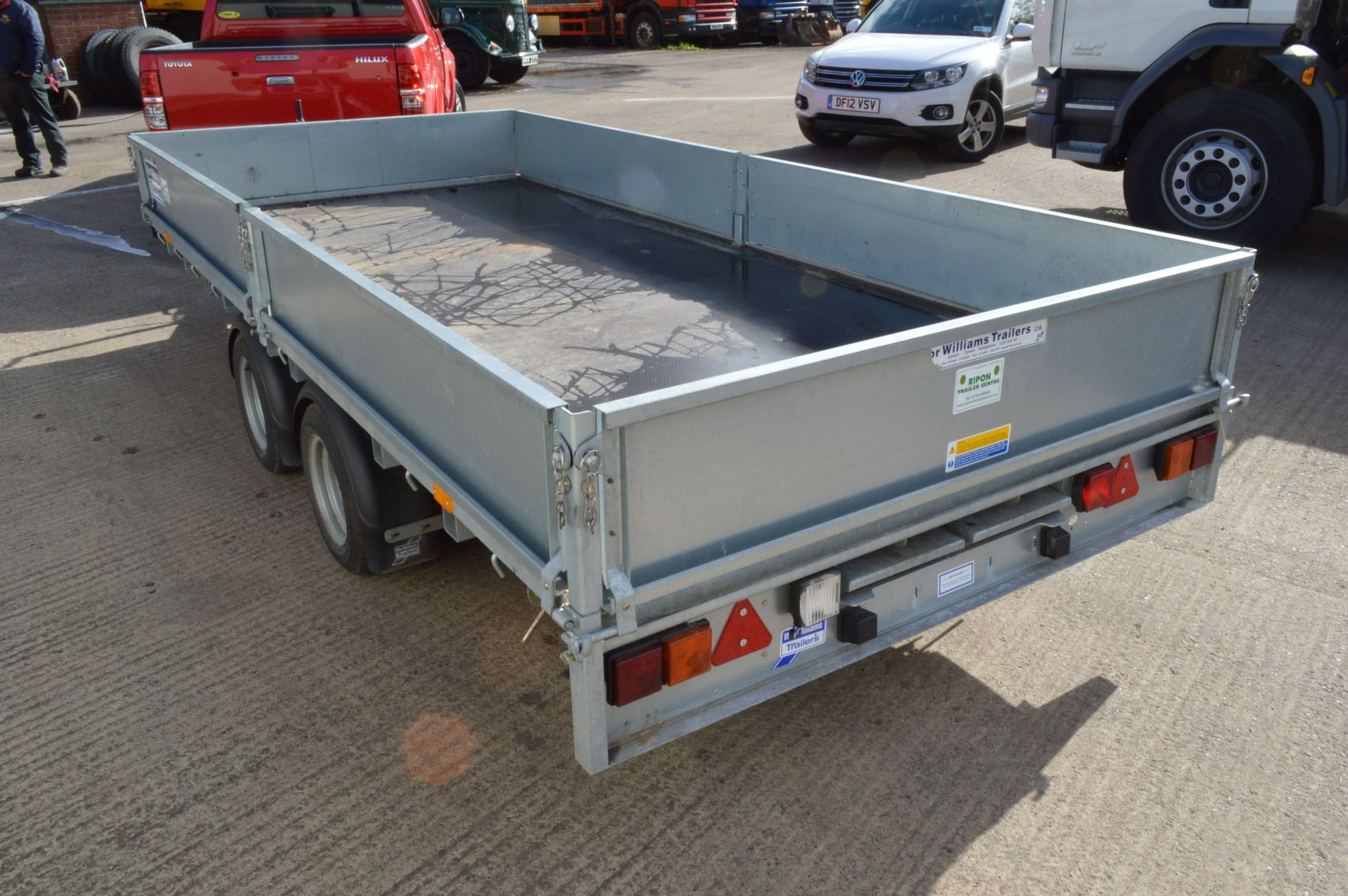 Ifor Williams 2CBLM146G TWIN AXLE DROP SIDE TRAILER, serial no. SCKD00000D5102055, - Image 2 of 5