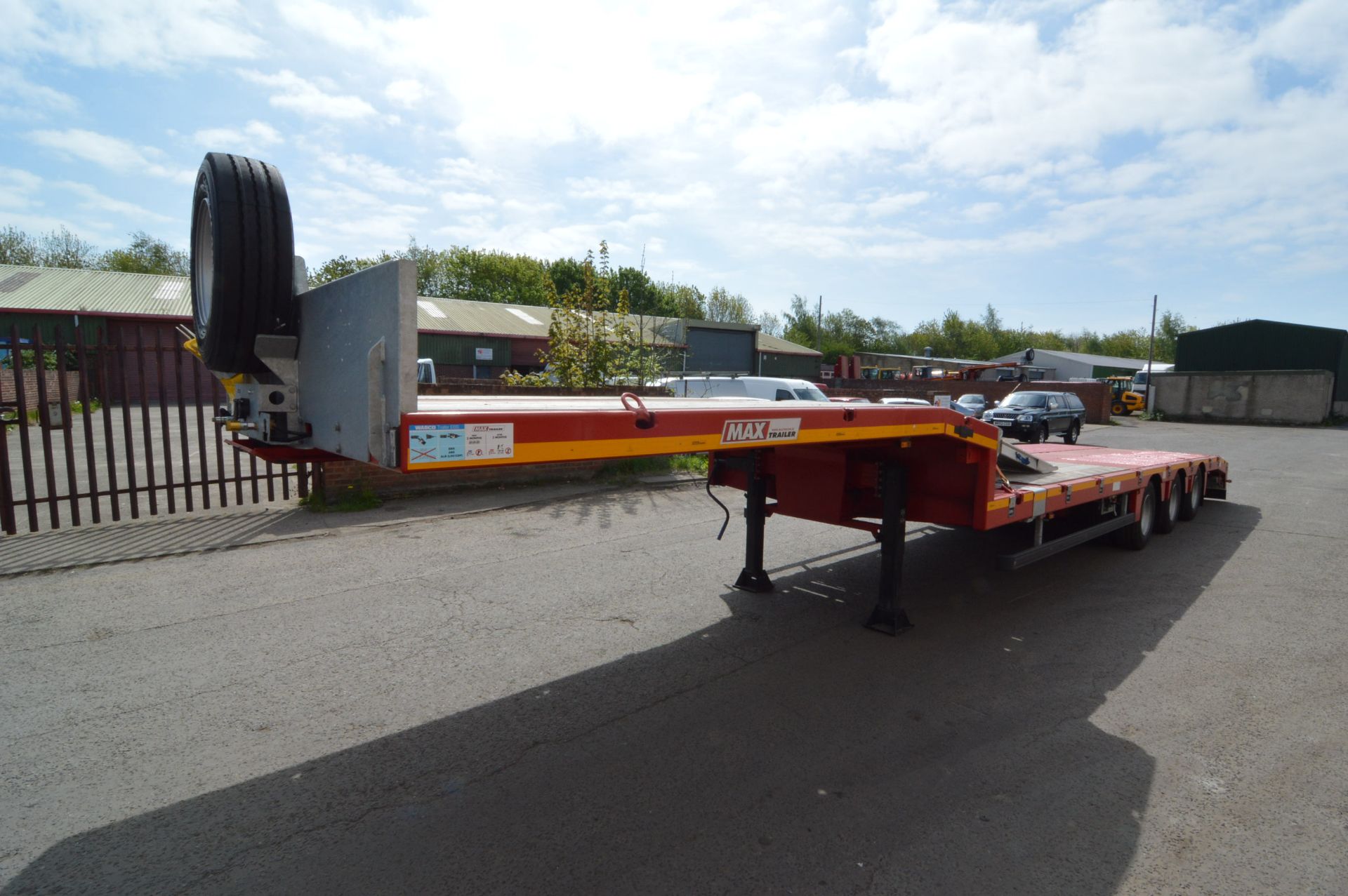 Faymonville Wabco MAX Trailer MAX100 TRI-AXLE 6M EXTENDABLE LOW LOADER SEMI TRAILER, chassis no. - Image 7 of 14