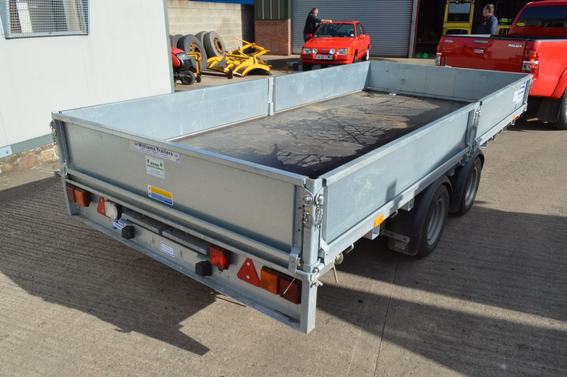 Ifor Williams 2CBLM146G TWIN AXLE DROP SIDE TRAILER, serial no. SCKD00000D5102055, - Image 3 of 5