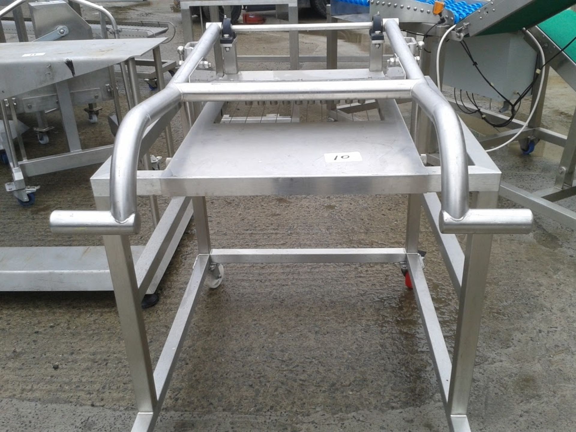 Stainless Steel Mobile Cheese Block Cutter, 500mm x 900mm - Image 2 of 2