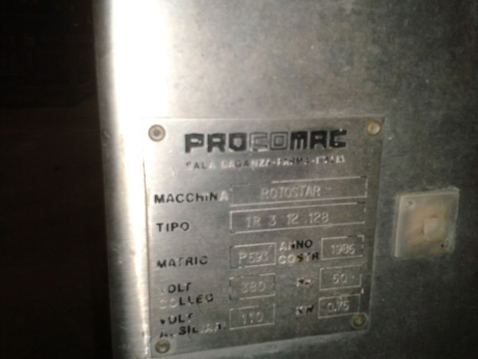 Procomac Rotostar 1R 3 12.128 12 Head Bottle Washer, Matric P593, 1500mm x 1200mm - Image 5 of 5
