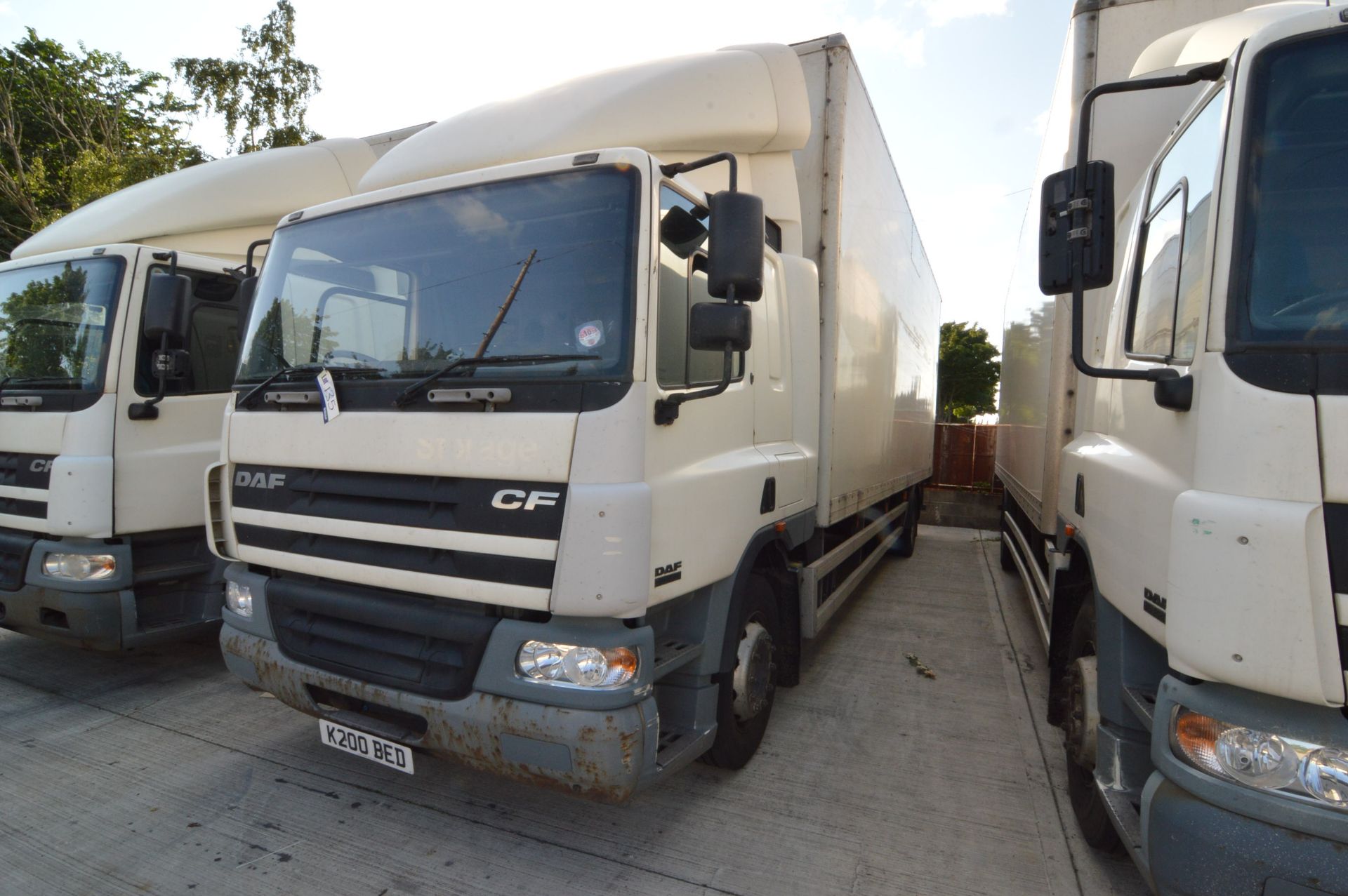 DAF CF85.220 4x2 Rigid Box, Registration Number: K200 BED, First Registered: 05/04/2005, Test to