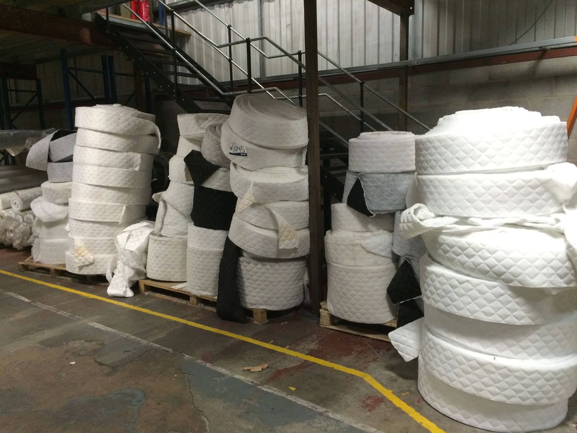 Large Quantity of Cut Mattress Edge Quilting