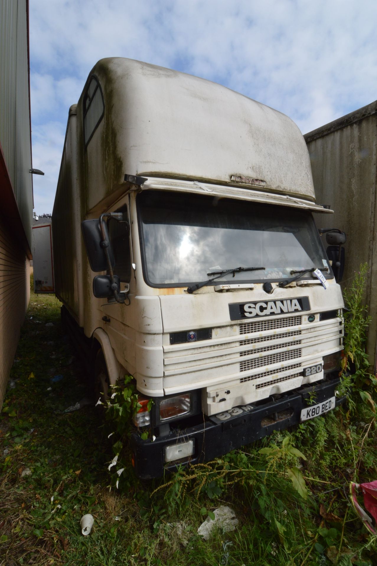 SCANIA 93M 220 4x2 Demountable Rigid, Formerly Registration Number: K80 BED, with GRP Demountable