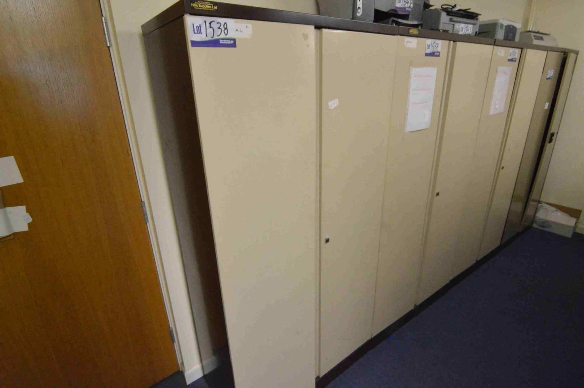 3 x 6ft Double Door Steel Cupboards (reserve removal till contents cleared)