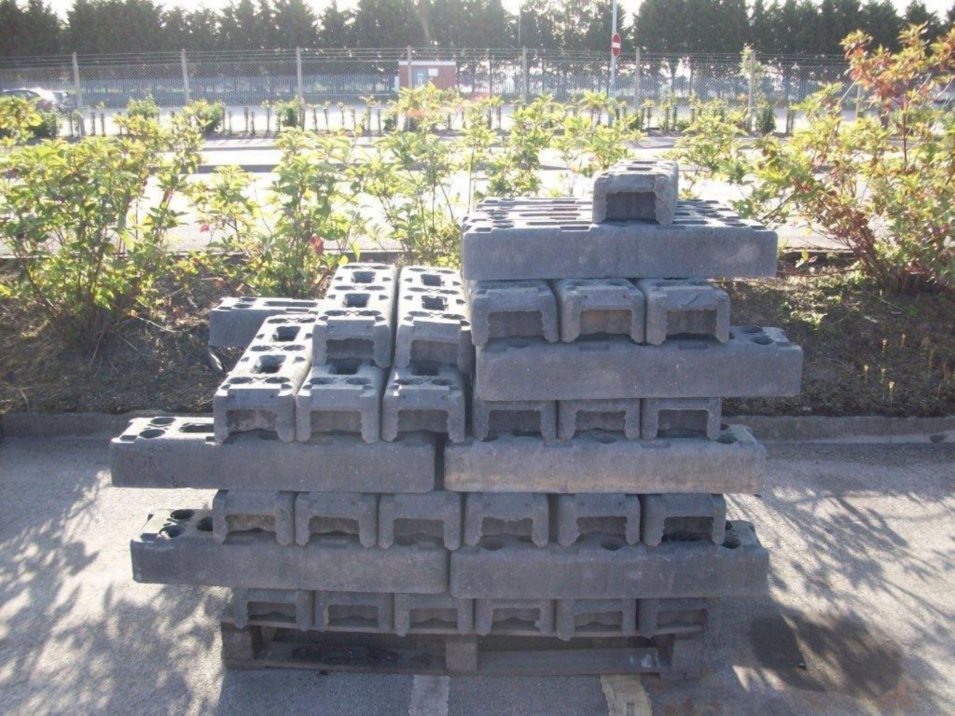 Quantity of Heras Fencing Base Blocks Situated At Harworth Park, Blyth Road, Harworth, Doncaster