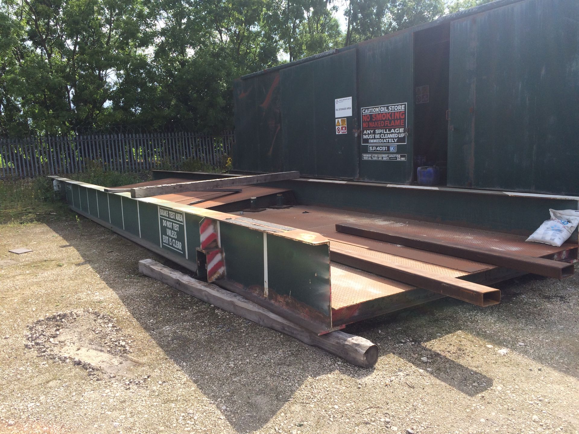 40ft Steel Weighbridge, with ramps (Approx 11ft x 47ft) (plant no. SP3978) Situated At Harworth Park