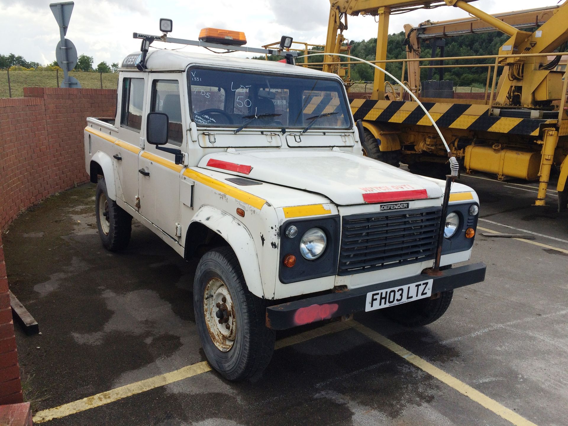 Land Rover Defender 110 TD5 Twin Cab Pick Up, Registration Number FH03LTZ, First Registered 31/05/ - Image 3 of 4